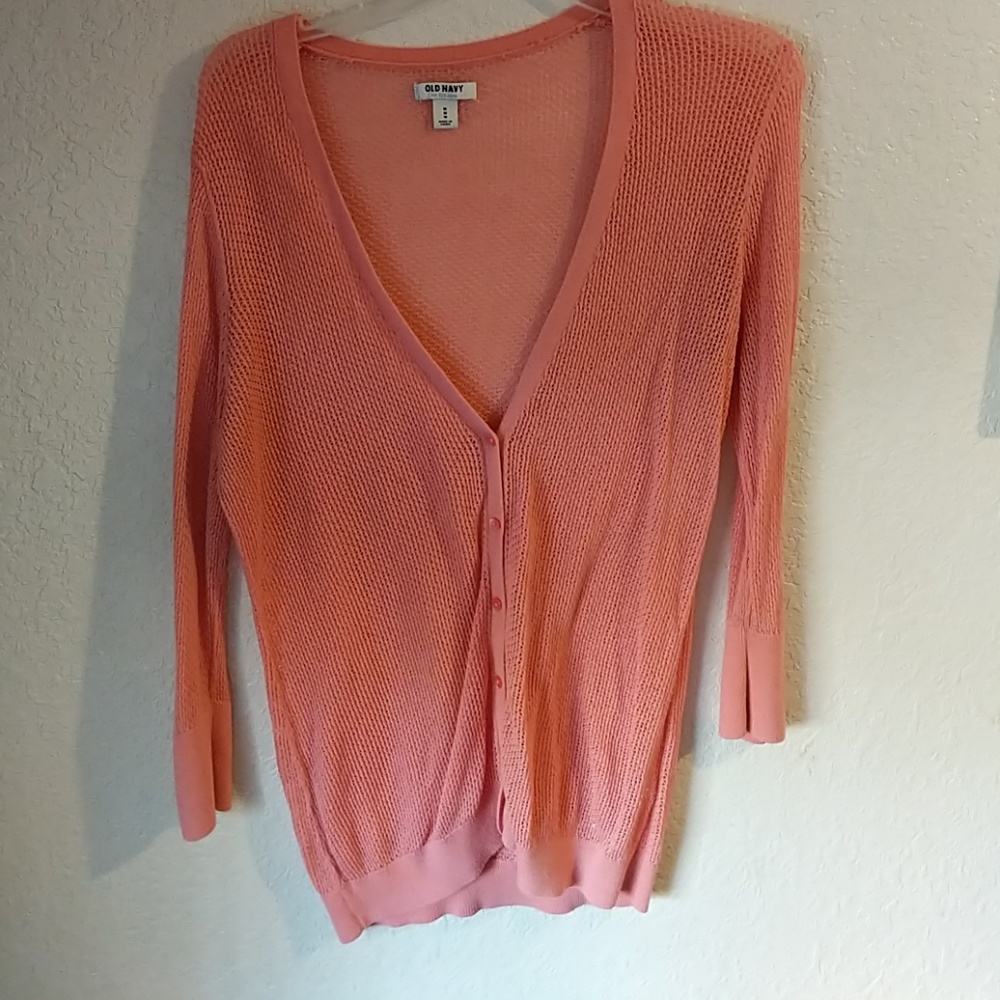 Pink old navy sweater
